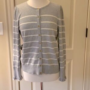 TALBOTS Gray Striped Women's Sweater